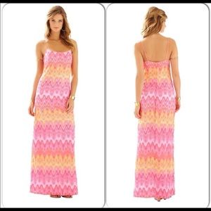 Lilly Pulitzer NWT Avalon “Hotty Pink” Maxi Dress